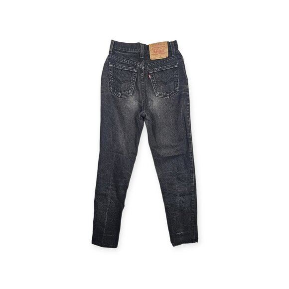 Vintage Levi's 501 Jeans - Women's 22 x 29 (Estimated) - Black Wash - Picture 6 of 7